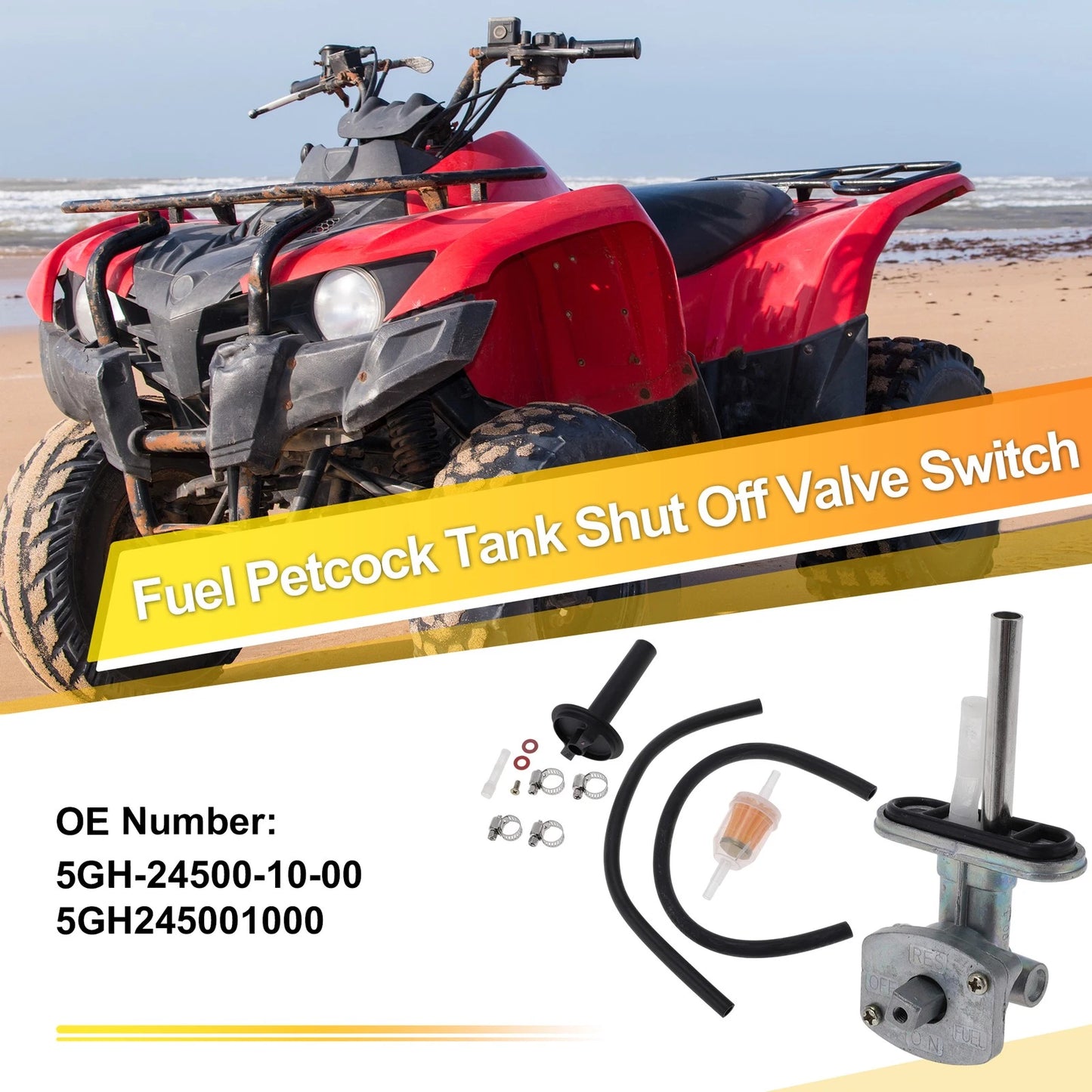 ATV Fuel Valve Petcock Gas Tank Switch for Yamaha Kodiak 400