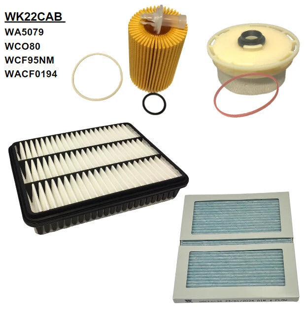 WESFIL Filter Service for Toyota Landcruiser