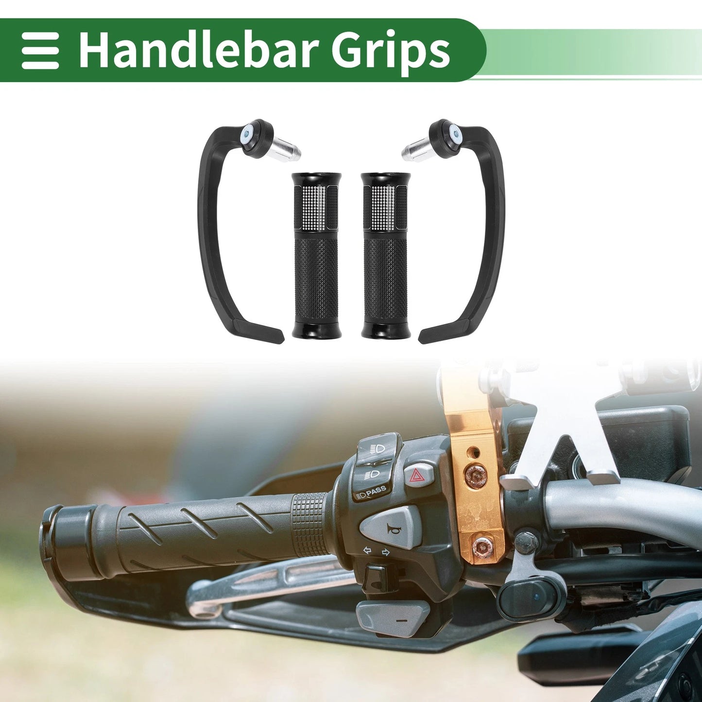 Motorcycle Hand Grips Cover for Make Model Handle Bar Throttle Grips