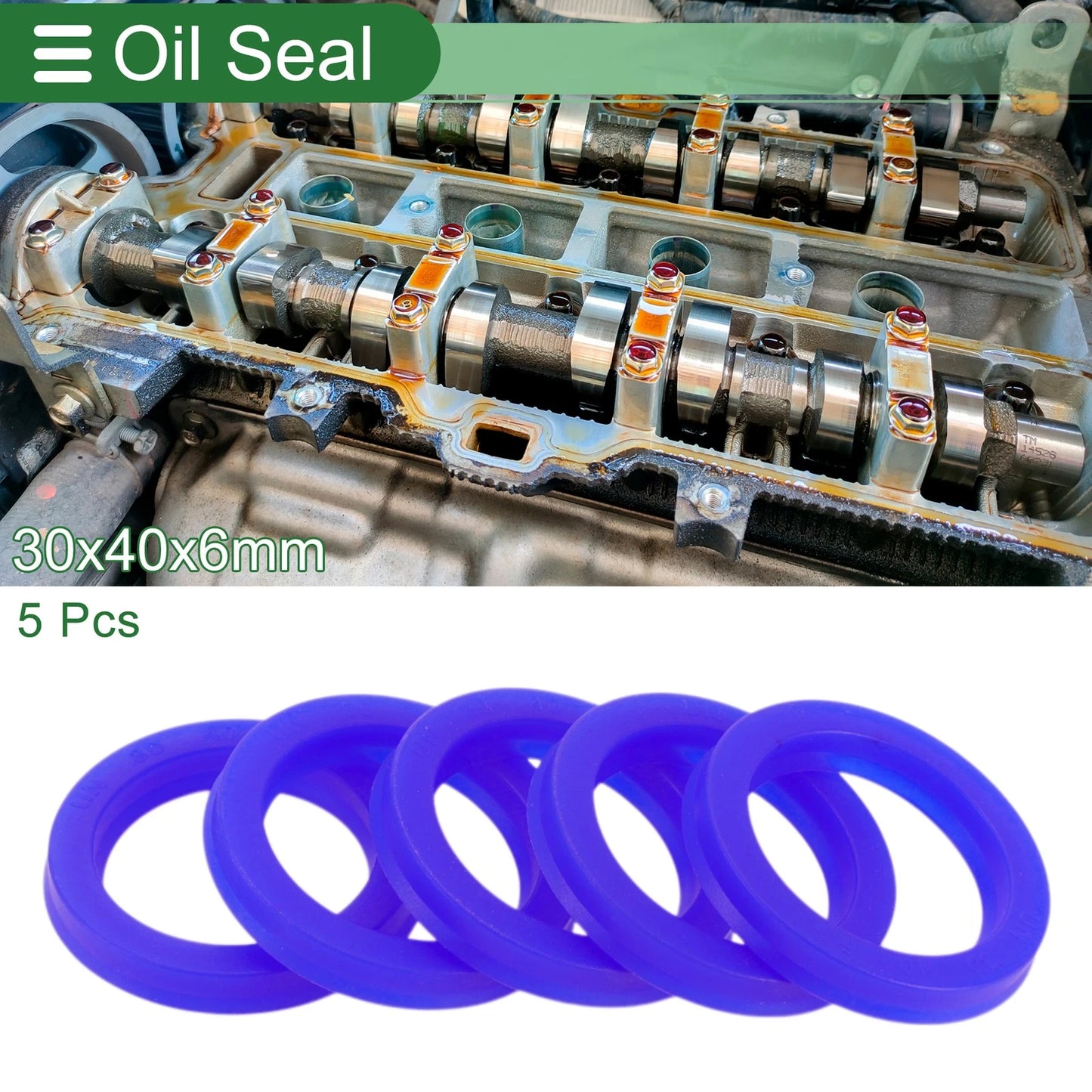 Oil Seal 5 x 30x40x6mm TPU Rotary Shaft Seal for Make Model