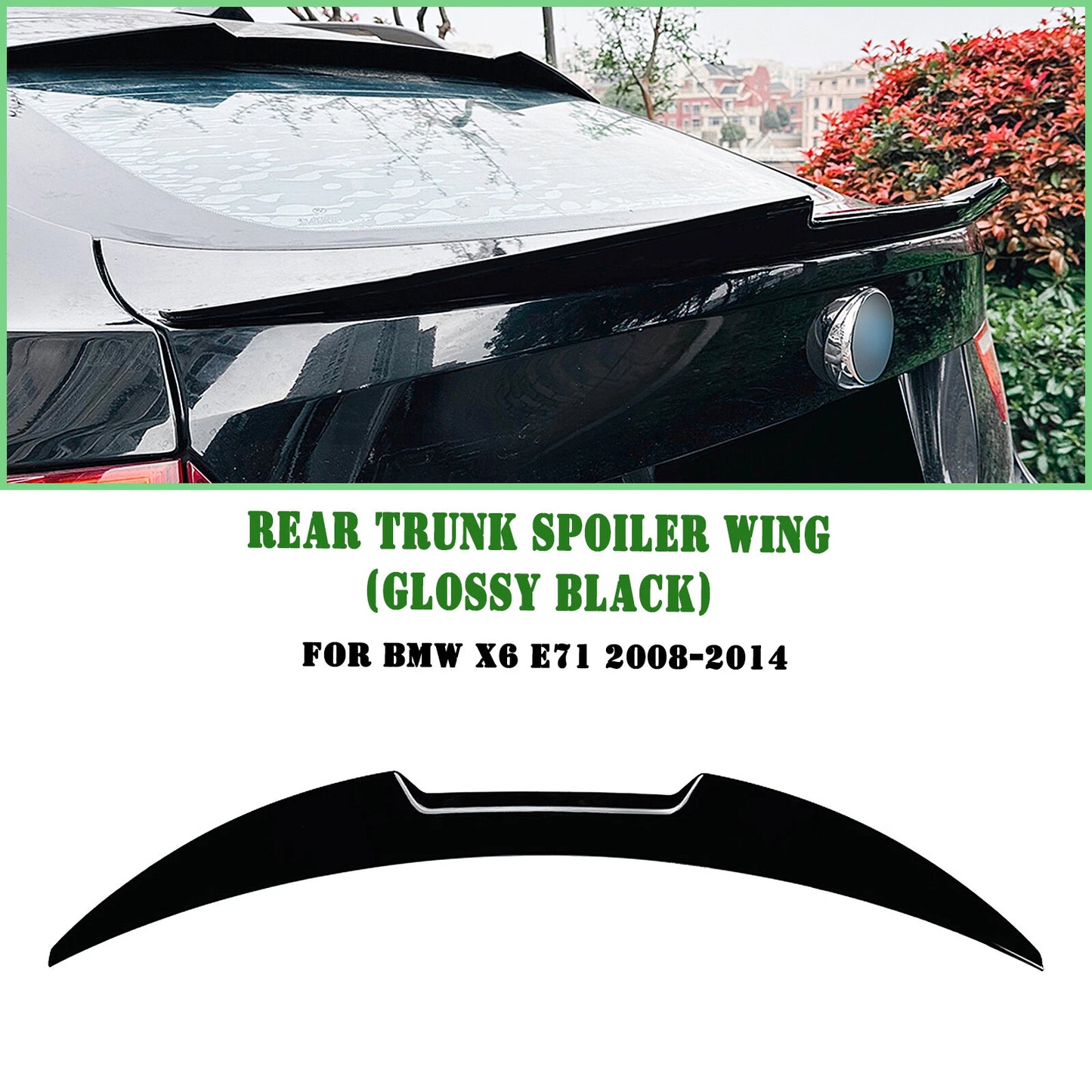 Rear Spoiler Lip for BMW X6 E71 (2008-2014)