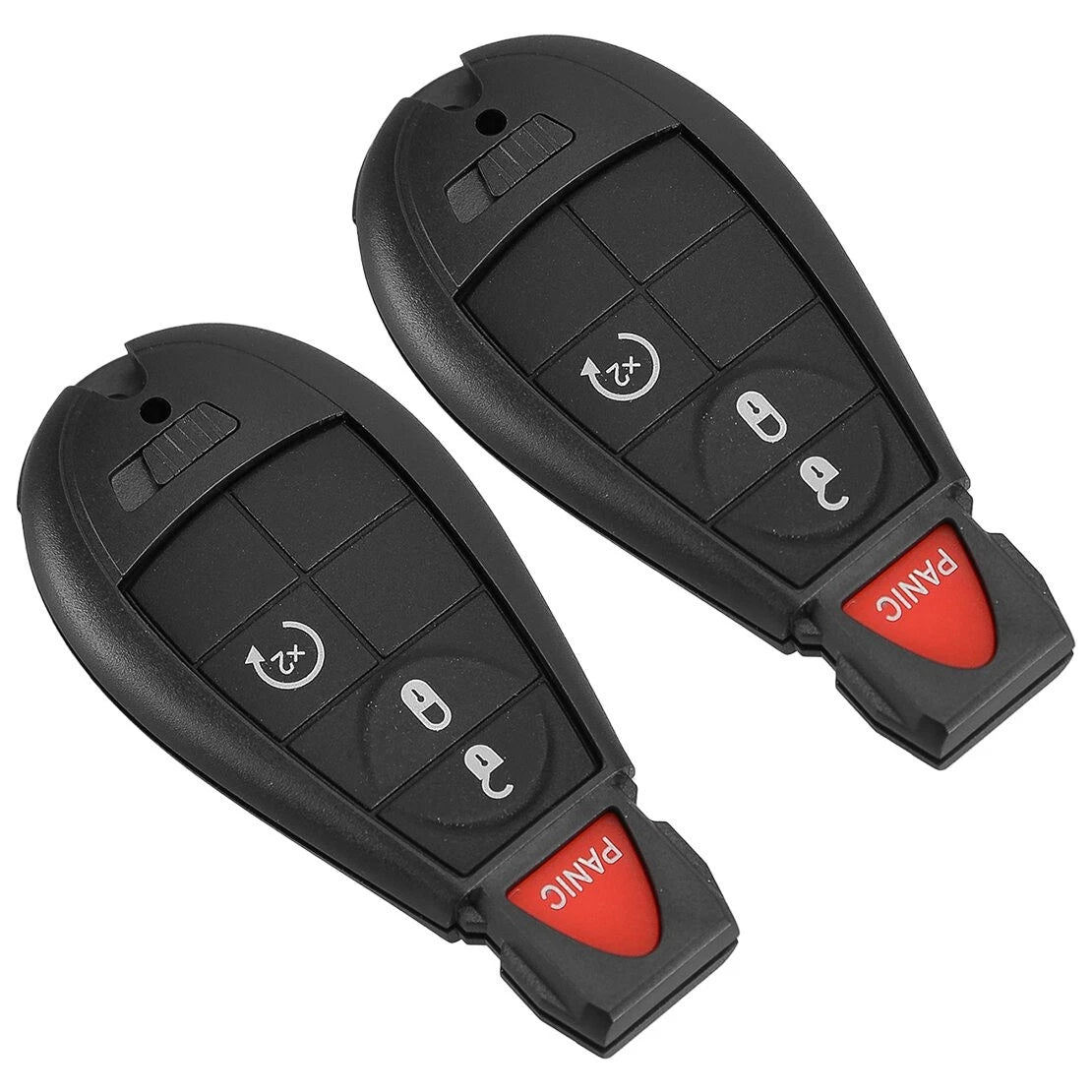 2 x 4 Button Key Shell Covers for Dodge Ram 1500 2500 3500 (2013-2021)
