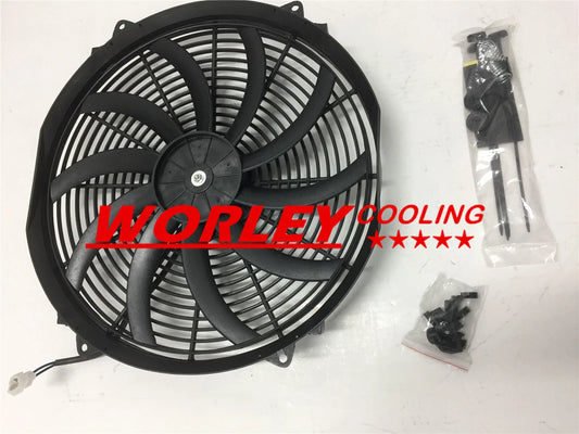 16" Electric Thermo Curved Blade Fan & Mounting for QLD