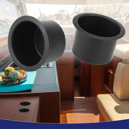 Stainless Steel Bottle Cup Drink Holder Insert Black for Marine Boats