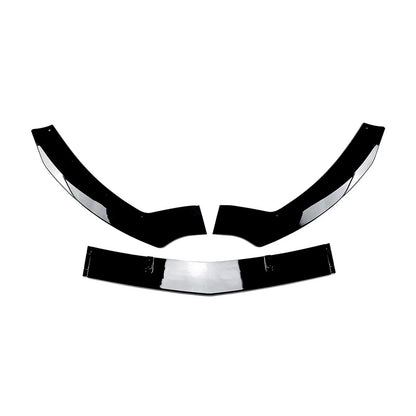 Gloss Black Front Spoiler Lip Splitter Kit for Benz CLA Class C117 (2016-2019)