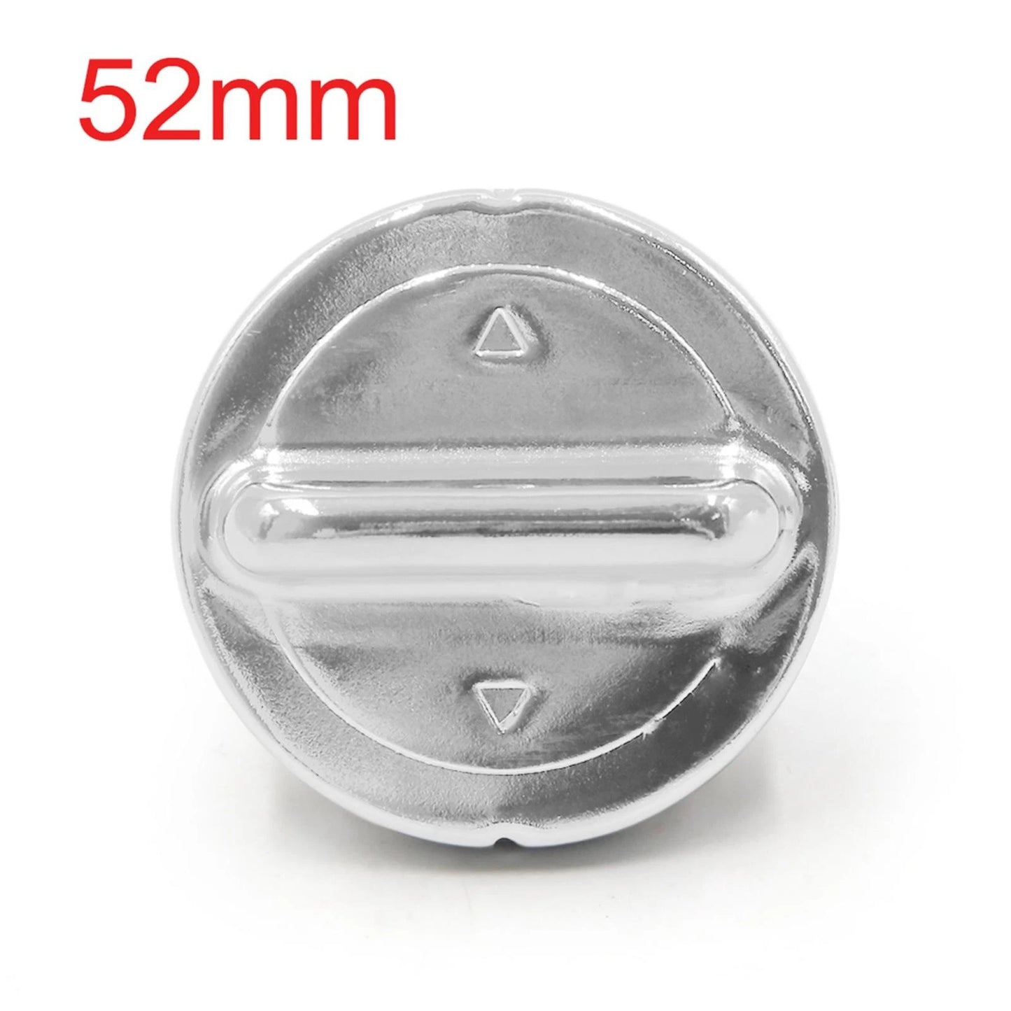 52mm Gas Cap Cover Replace Silver Tone for GY6
