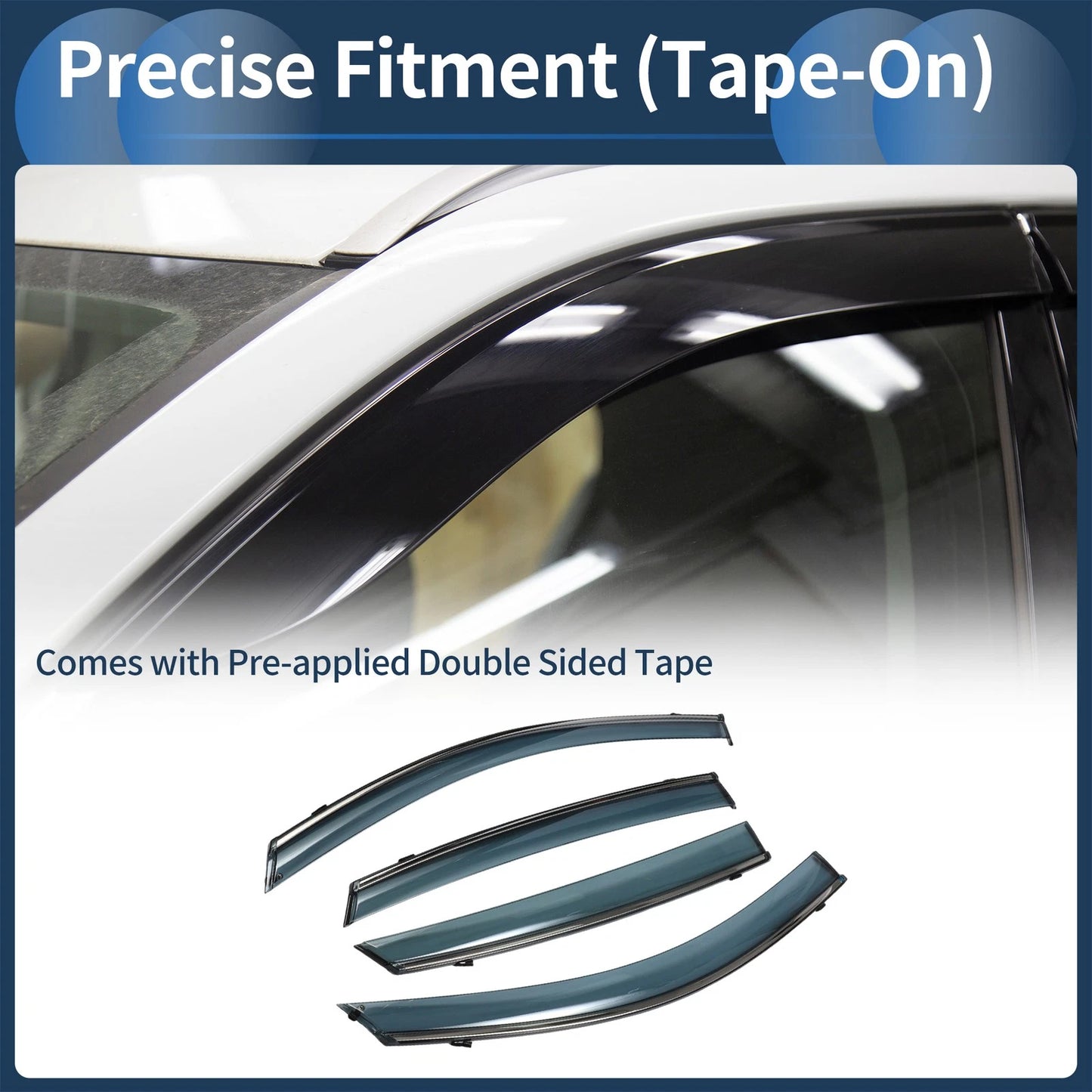 Window Deflectors 1 Set for Honda Accord (2018-2022)