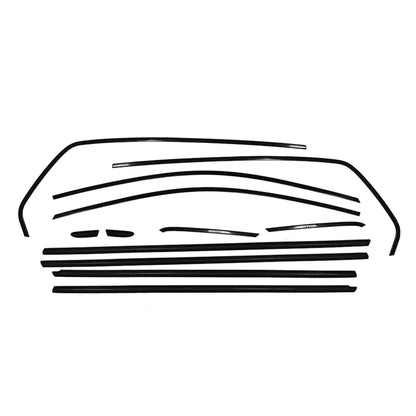Window Weatherstrip Trim for VW Golf 8 (2021-2024) Chrome Black