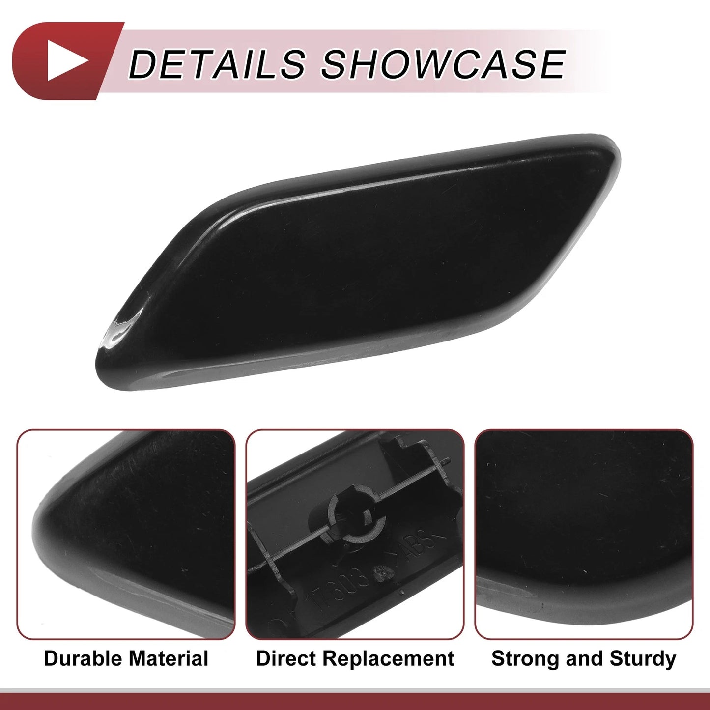 Front Left Washer Nozzle Cover for Honda CR-V 2009-2011 Unpainted