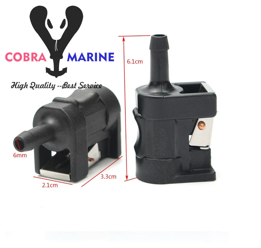 Fuel Line Connector Fitting Kit for Yamaha Outboard Motor (6mm)