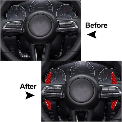 Red Steering Wheel Shift Paddle for Mazda 3, Axela, CX-30, MX-30 (2020-2023)