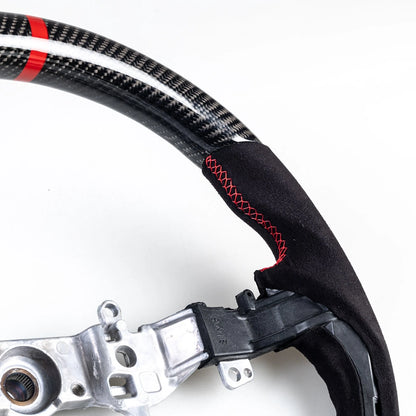 Steering Wheel Suede Red for Suzuki Swift (2018-2021)