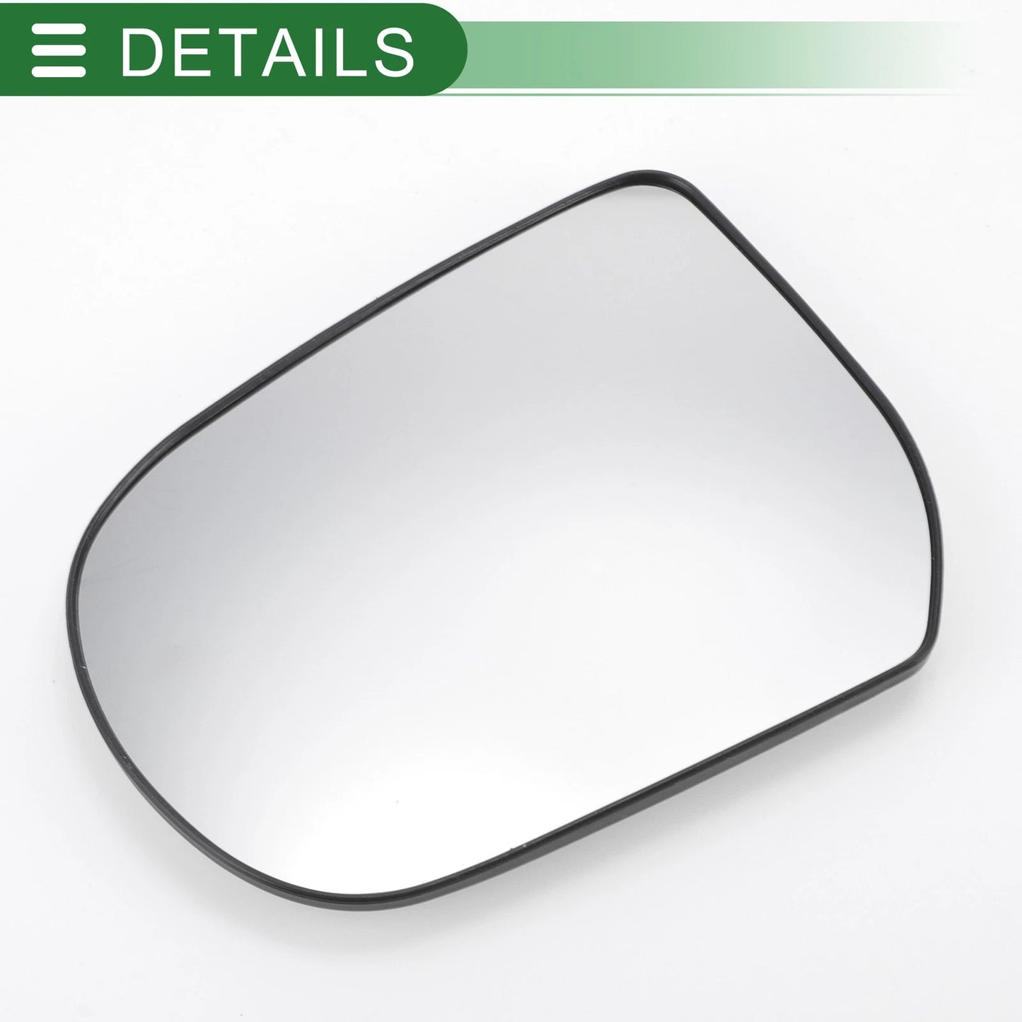 Left Side White Mirror Glass w/ Back Convex Heated for Ford Maverick (2000-2006)