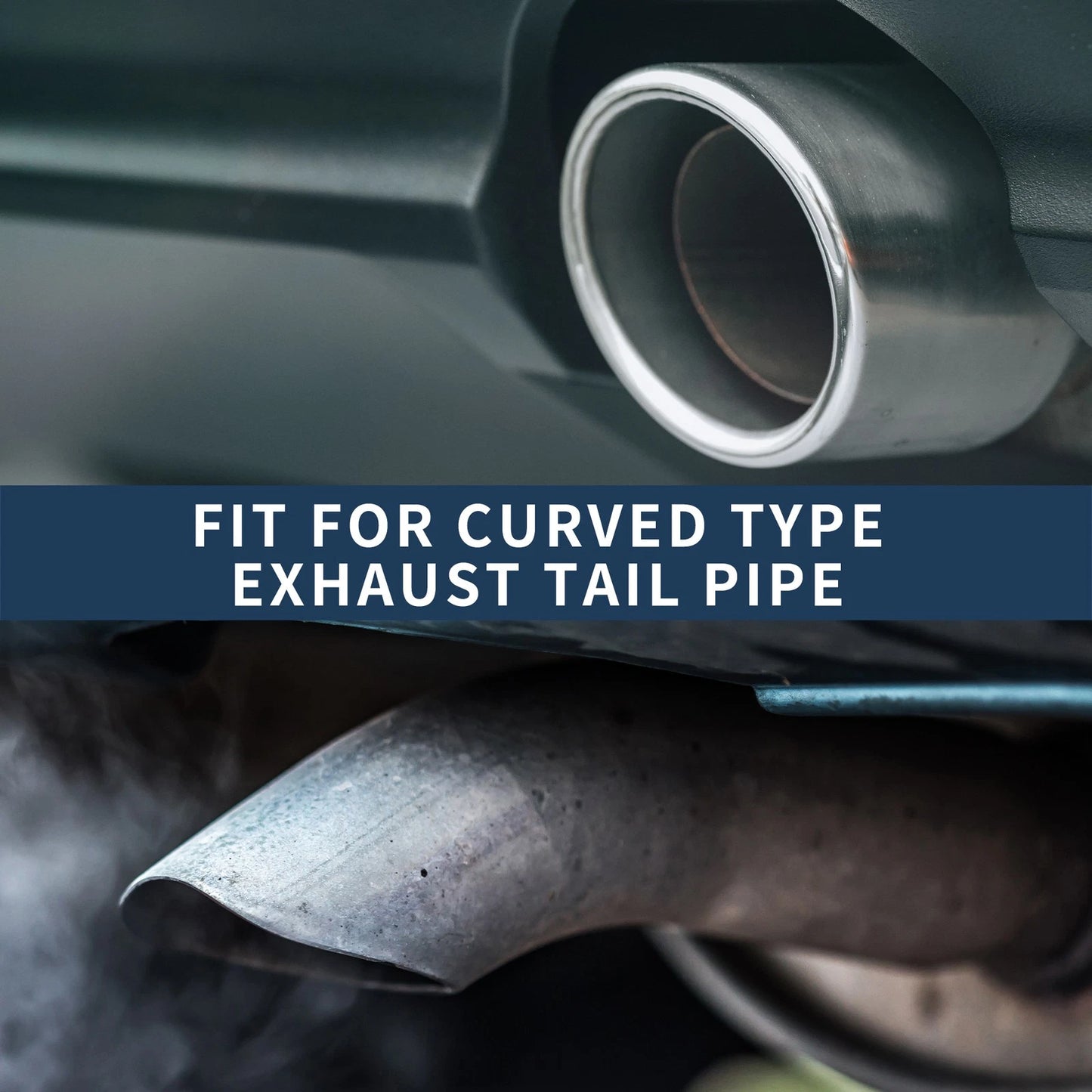 Curved Slant Exhaust Tip 2.8" for Land Rover Range Rover (2002-2010)
