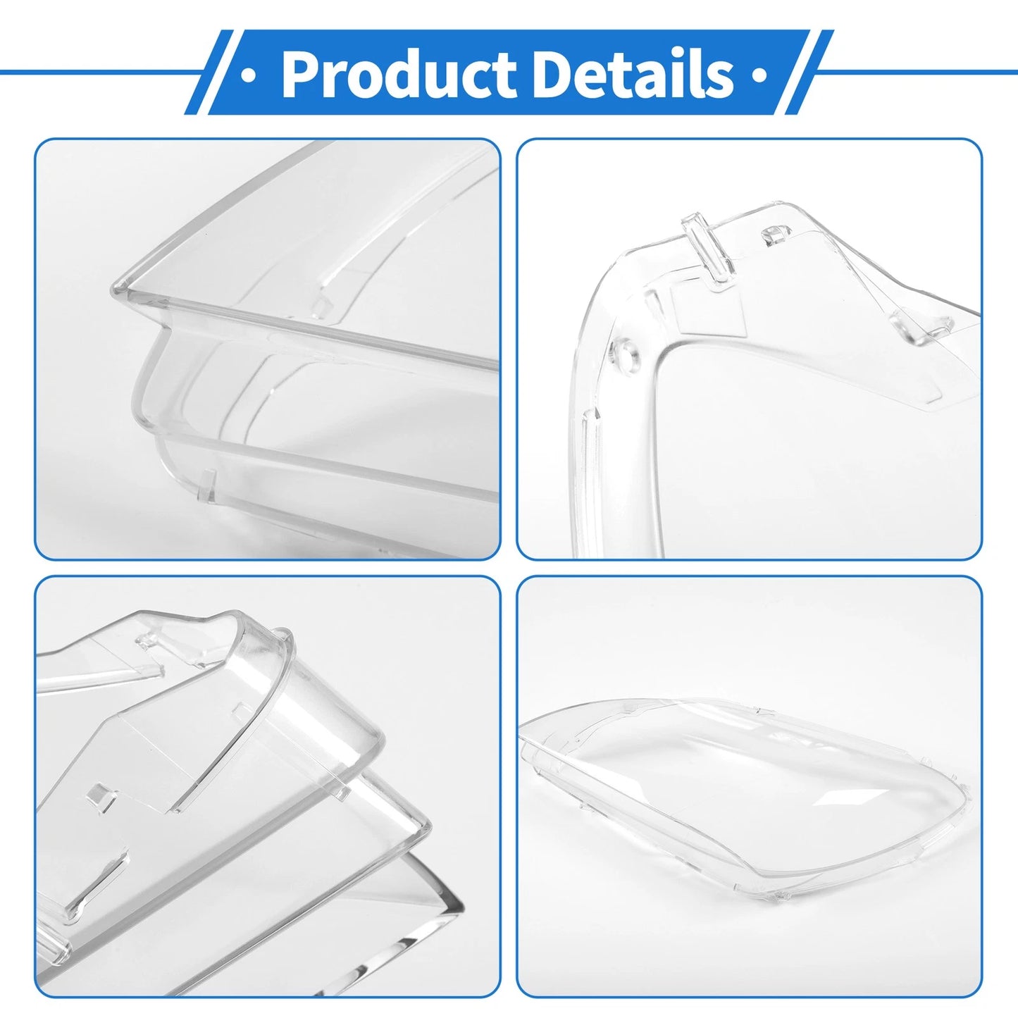 1x Front Left Headlight Lens Cover PC Clear for BMW 6 Series M6 F06 (2010-2015)