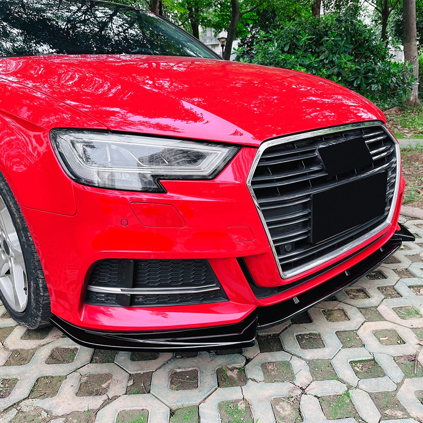 Front Spoiler Lip Bodykit for Audi A3 S3 8V Sline (2017-2020)