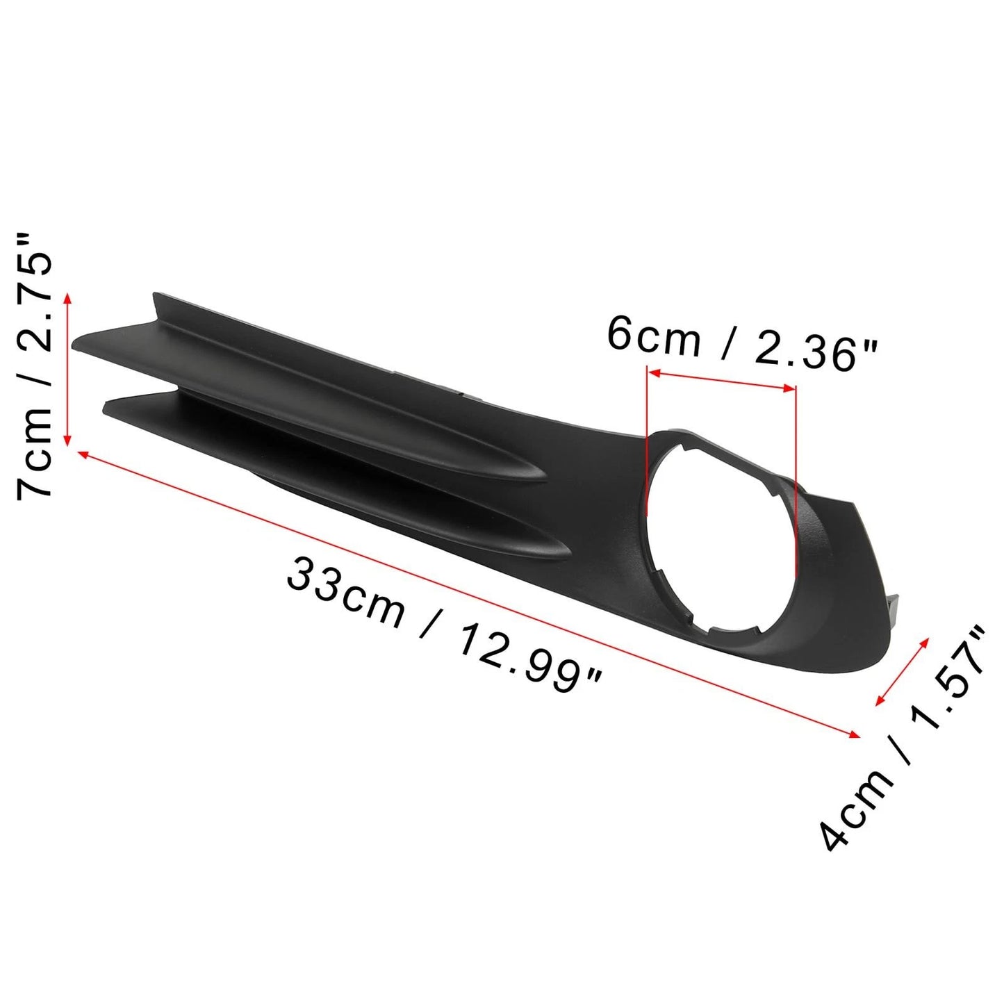 Front Bumper Left Side Fog Light Grille Lamp Cover for Chrysler