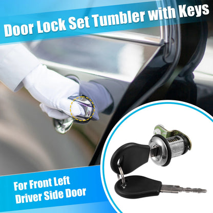 Door Lock Cylinder Set with Keys for Nissan Pickup D21 (1984-1998)