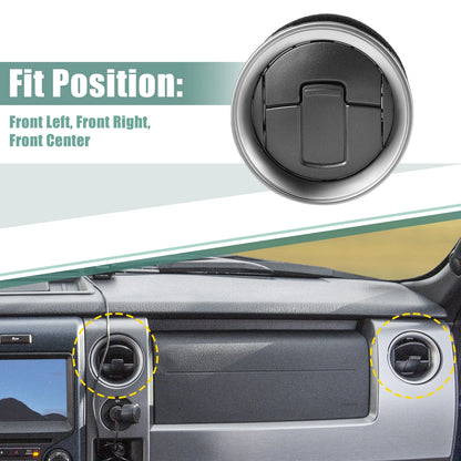 2 x Front Dashboard AC Heater Air Vents for Ford F-150 (2012-2014)