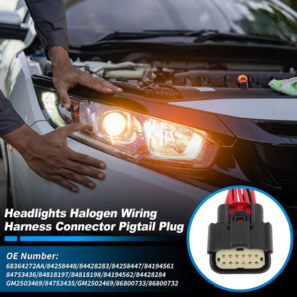 Headlights Halogen Wiring Harness Connector for Ram 1500 (2019-2021)