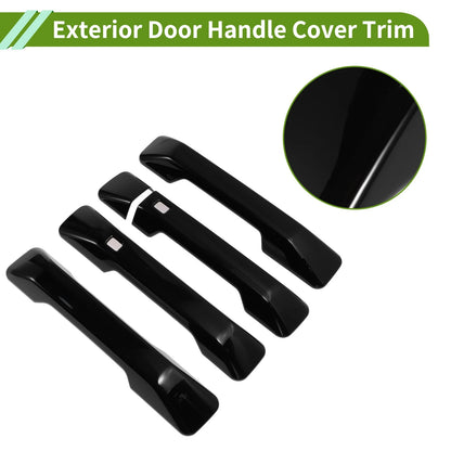 Exterior Door Handle Cover Trim for Ford Bronco (2021-2025) Gloss Black 1 Set
