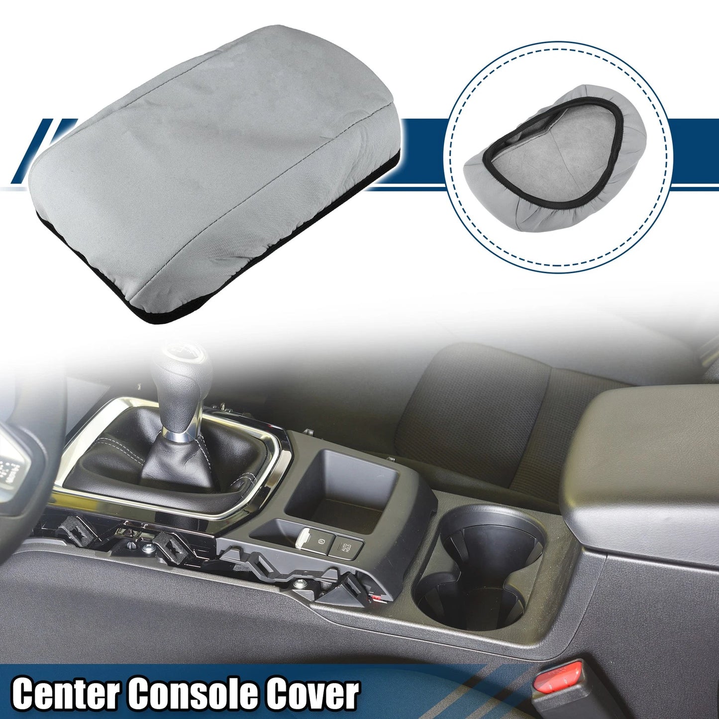 Center Console Armrest Cover Neoprene Gray for Buick Verano (2015–2016)