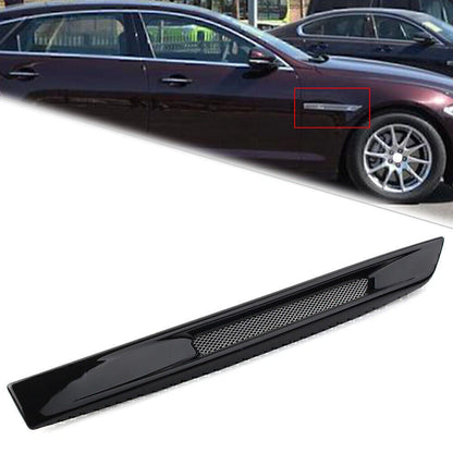 Gloss Black Front Right Fender Air Vent Grille for Jaguar XJ (2010-2019)