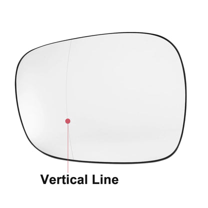 Heated Left Side Rearview Mirror Glass with Backing Plate for BMW X3 (2004-2010)