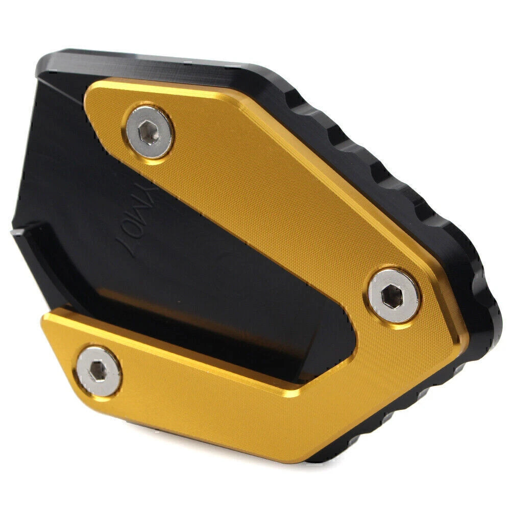 Gold Kickstand Side Stand Enlarger Foot Plate for Yamaha MT-07 FZ-07 (2014-21)