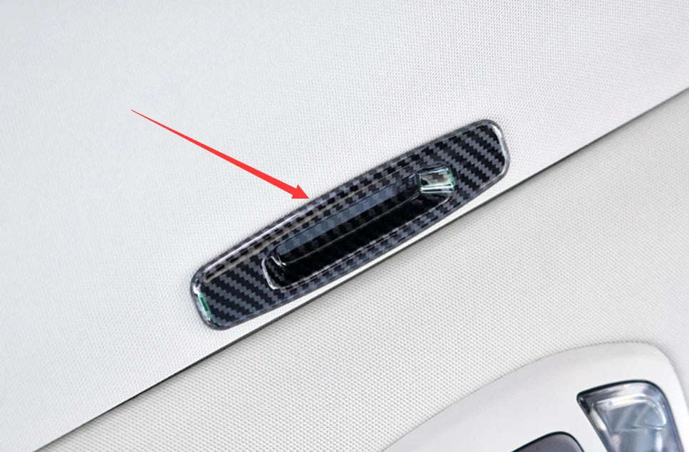Skylight Handle Bowl Cover Trim for 2021-2022 Subaru Outback Carbon Fiber 1 x