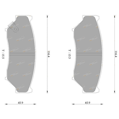 Tora Front Disc Brake Pad Set for Suzuki XL-7 (2001 - 2005)