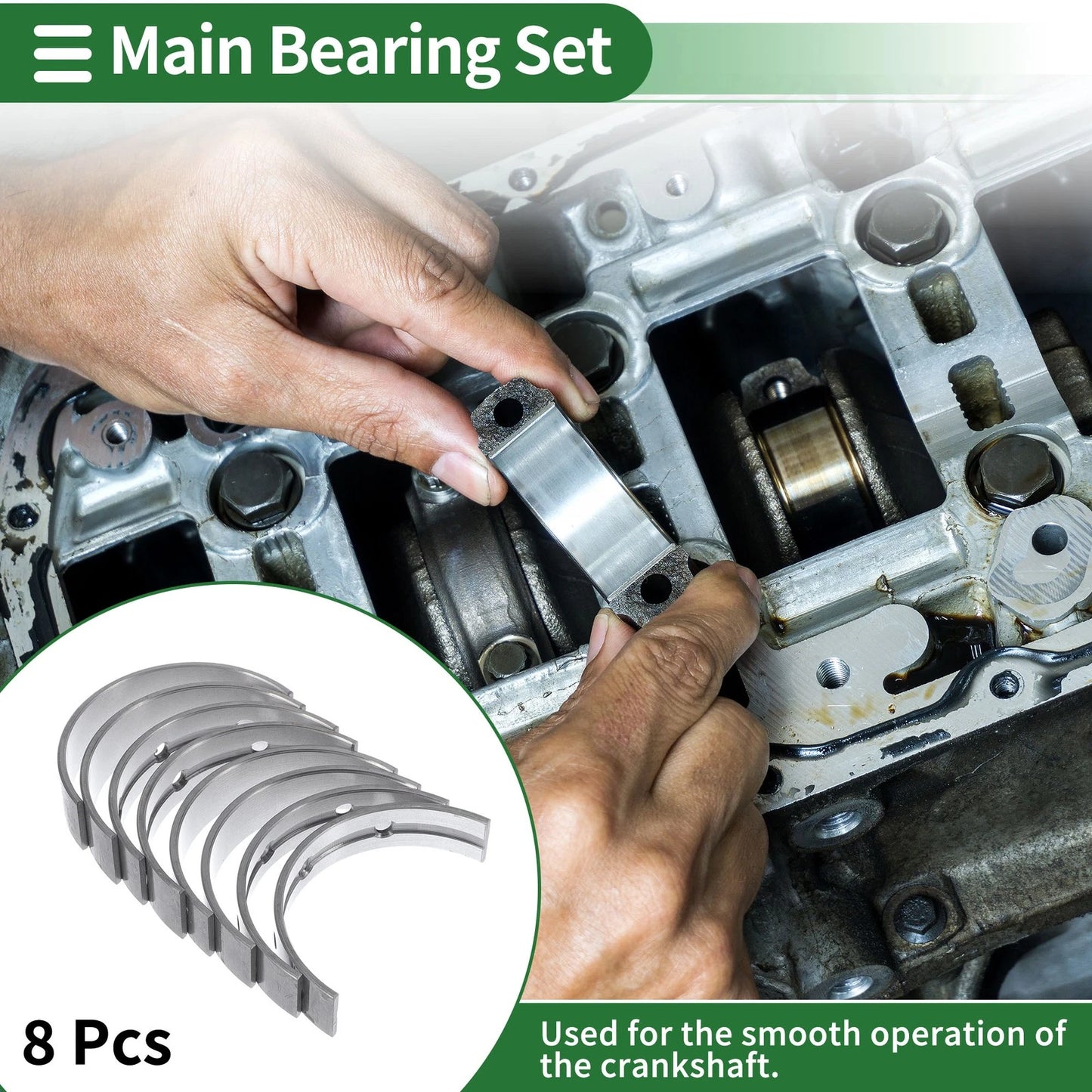 Main Bearing Set for Toyota Tundra (2005–2014)