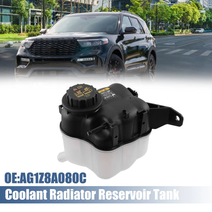Coolant Radiator Reservoir Tank with Cap for Ford Explorer (2016-2018)