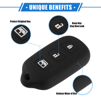 Remote Key Fob Case for Toyota 4Runner, Sequoia (2003-2023)