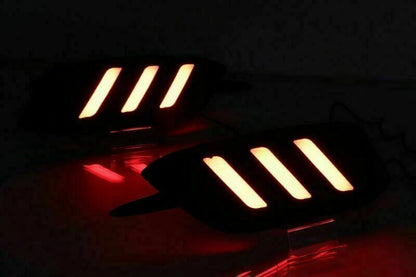 Rear Bumper Cover LED Fog Lights for Honda Civic Sedan (2016-2018)