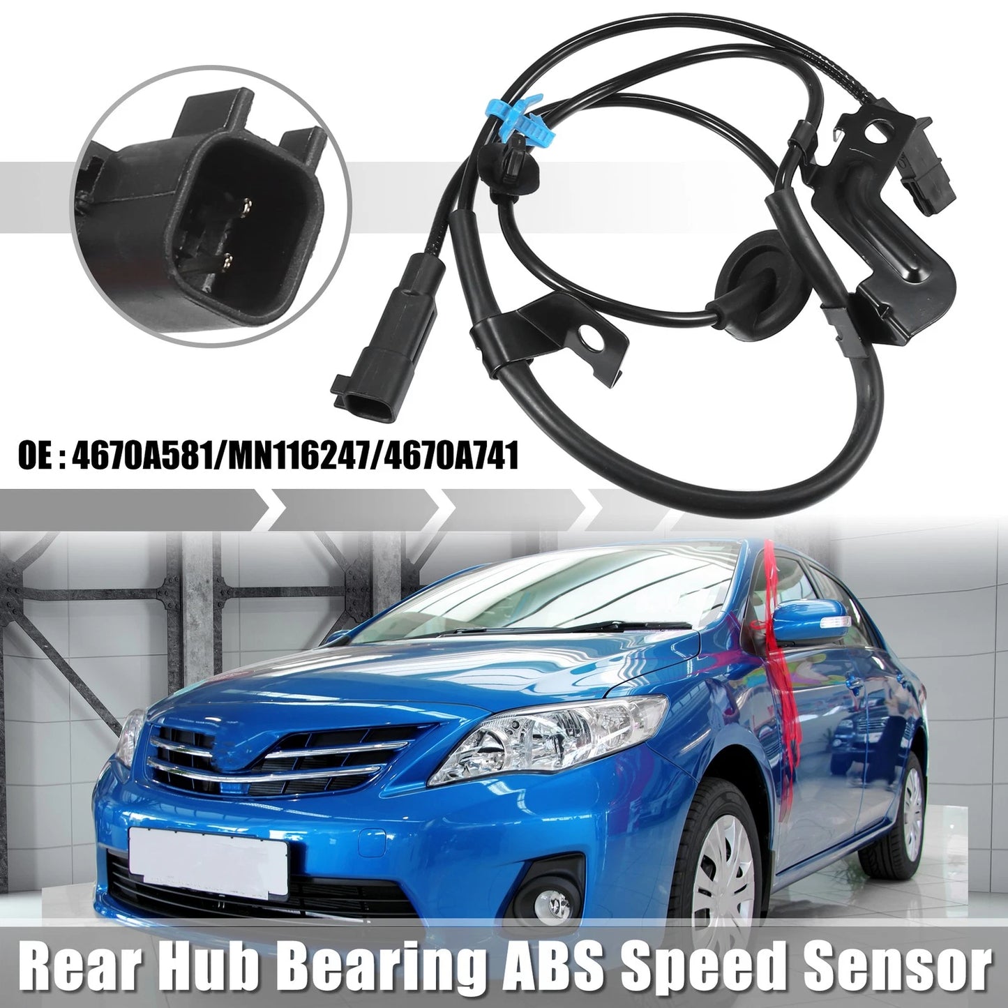 Rear Left ABS Sensor for Mitsubishi Outlander (2007-2010)