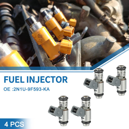 Fuel Injector 4 x for FORD Fiesta Mk5 1.3 (2001-2008) Gray