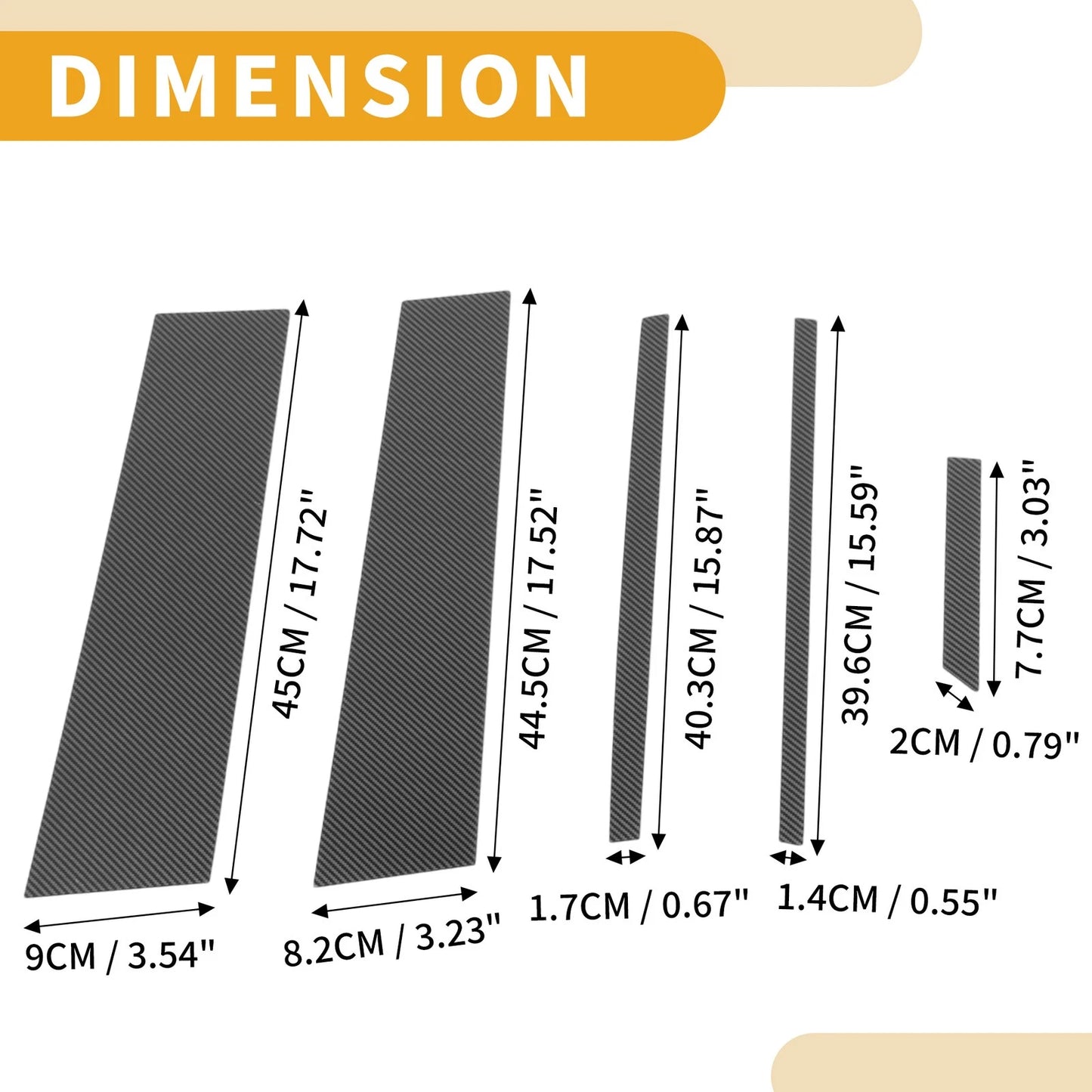 10 Pcs Car Pillar Window Trim Covers for Toyota RAV4 (2020-2021) Black Fiber