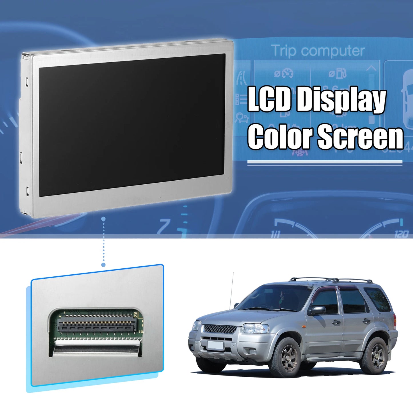 LCD Display Color Screen Speedometer for Ford Escape Focus (150 MPH)