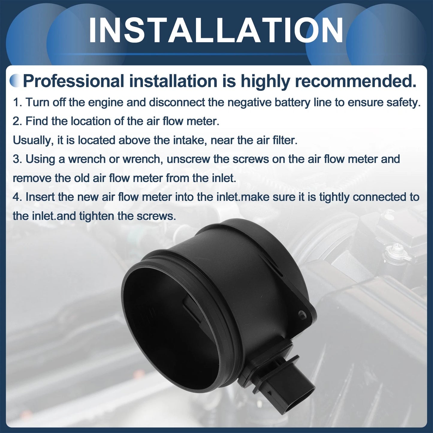 Mass Air Flow Sensor for BMW E46 1998-2006 (2 x MAF Sensors)