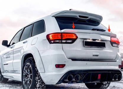 Rear Mid Spoiler Wing Glossy White Tail Lip for Jeep Grand Cherokee (2013-2021)