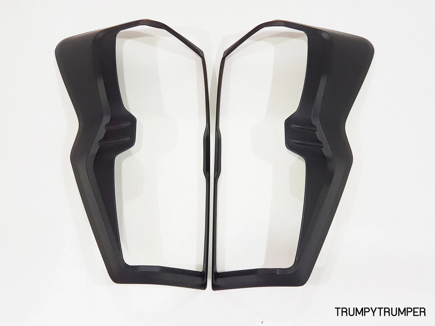 Matte Black Headlight Taillight Cover Trim for Isuzu D-Max (2020-2023)