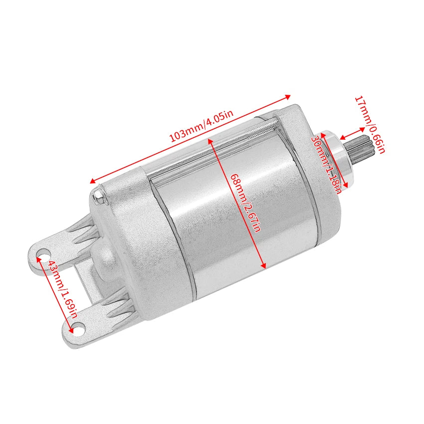 Starter Motor for Kymco Maxxer 250, 300, MXU300, KXR250, Mongoose 300, 250