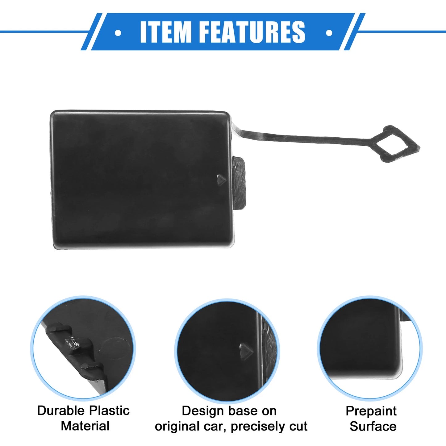 Front Bumper Tow Hook Eye Hole Cover for Mercedes-Benz E 500 (2003-2009)