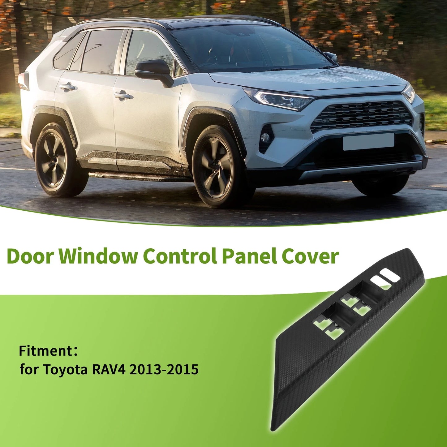 Front Left Window Switch Bezel Cover for Toyota RAV4 (2013-2018)