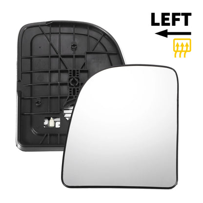 Left Side Heated White Mirror Glass for Ford E150 E250 E350 E450 (2003-2023)