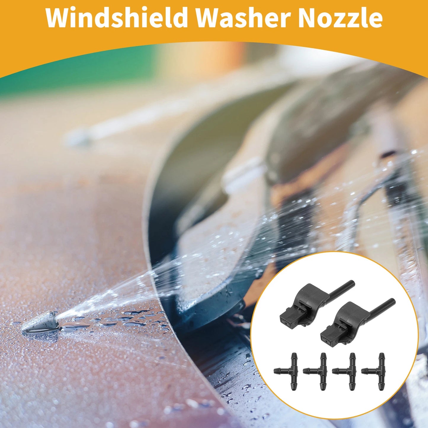 Windshield Washer Nozzle Kit for Ford Ranger Mk3 (2015)