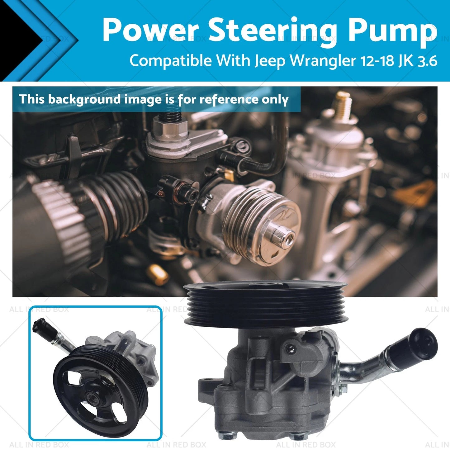 Power Steering Pump for Jeep Wrangler 2012-2018 JK 3.6L V6