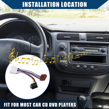 ISO Radio Stereo Harness Adapter for Honda Accord Civic CRV (2001-2005)