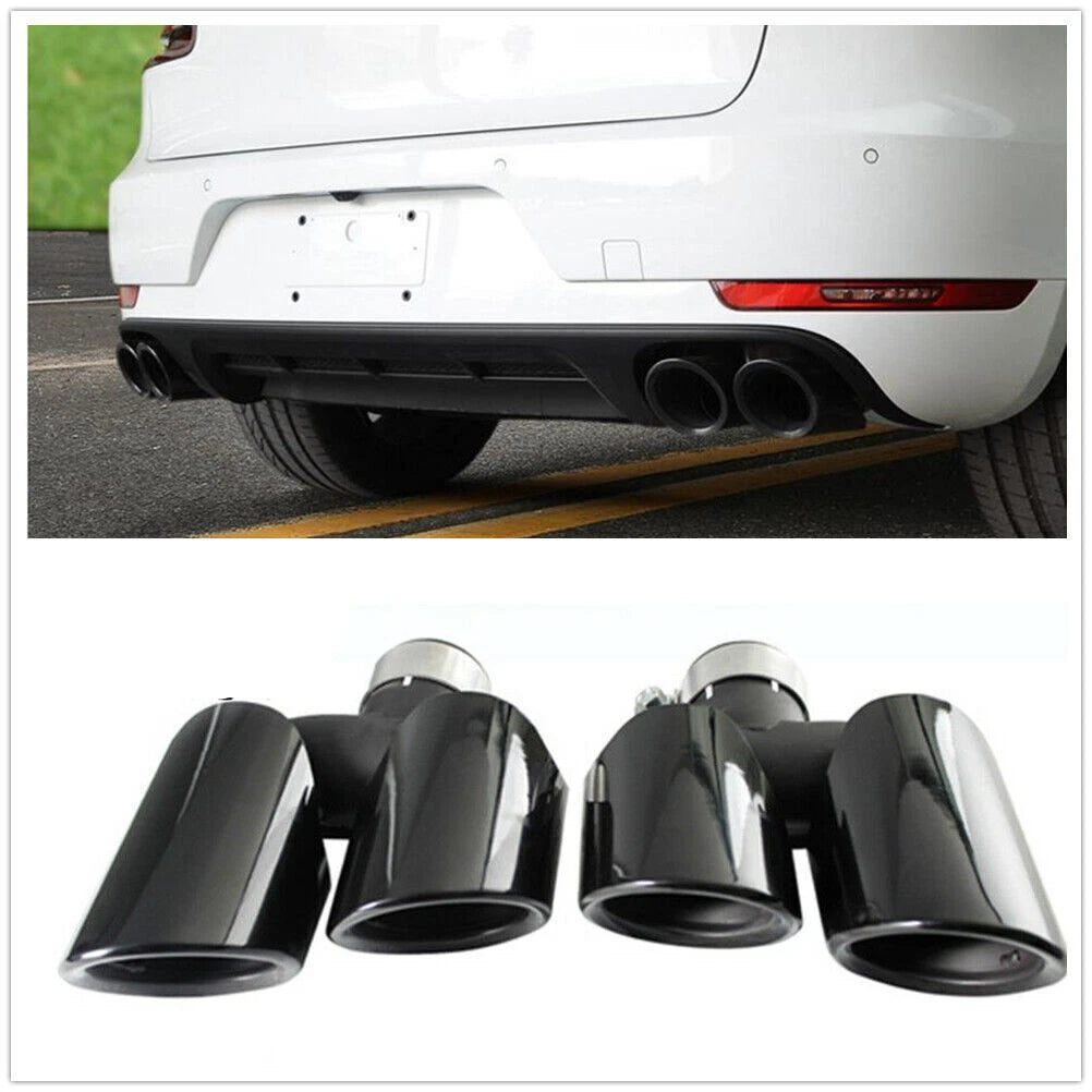 2 x Exhaust Muffler Pipe for Porsche Macan 2.0T Base (2014-2018)